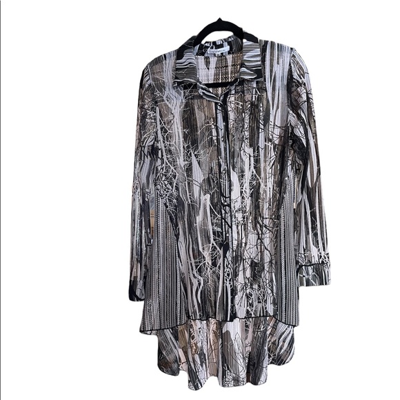 Long Sheer Blouse - Picture 1 of 4